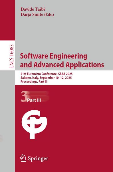 Produktbild: Software Engineering and Advanced Applications