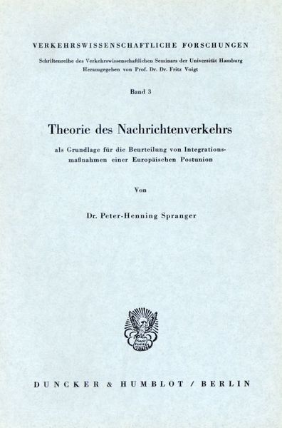Produktbild: Theorie des Nachrichtenverkehrs