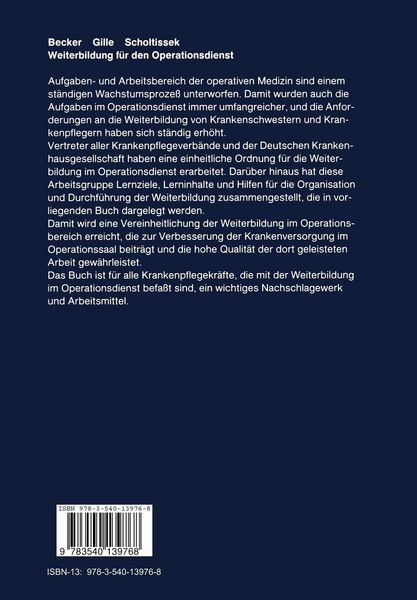 Produktbild: Weiterbildung f&uuml;r den Operationsdienst