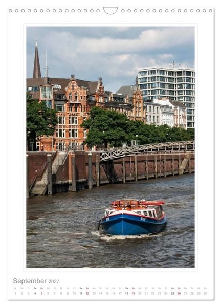 Produktbild: Hamburg - Impressionen einer Stadt (Wandkalender 2027 DIN A3 hoch), CALVENDO Monatskalender