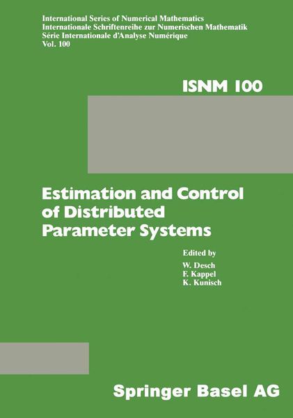 Produktbild: Estimation and Control of Distributed Parameter Systems