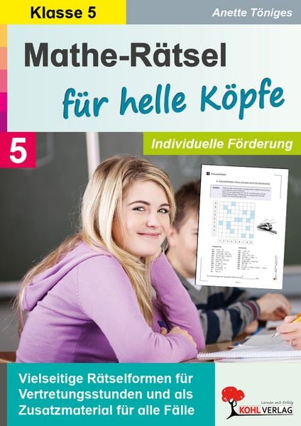 Produktbild: Mathe-R&auml;tsel f&uuml;r helle K&ouml;pfe / Klasse 5