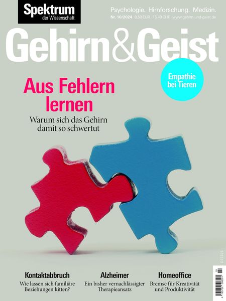 Produktbild: Gehirn&Geist 10/2024 Aus Fehlern lernen