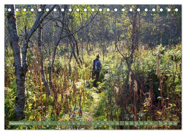 Produktbild: Wandern - In Norwegen und Schweden (Tischkalender 2027 DIN A5 quer), CALVENDO Monatskalender