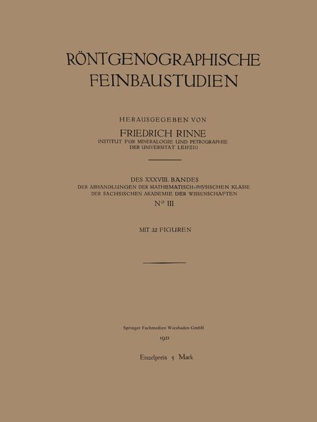 Produktbild: R&ouml;ntgenographische Feinbaustudien