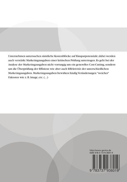 Produktbild: Effizienzcheck im Marketing
