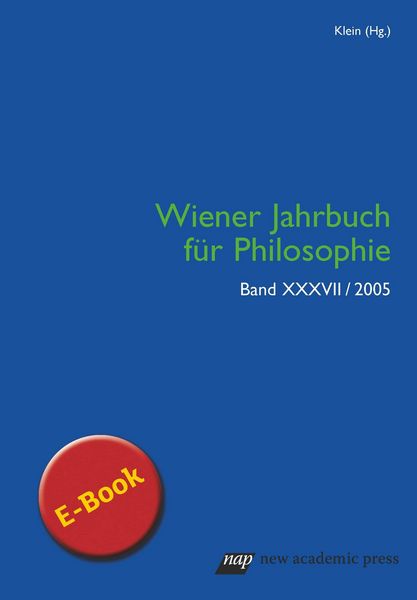 Produktbild: Wiener Jahrbuch f&uuml;r Philosophie 2005