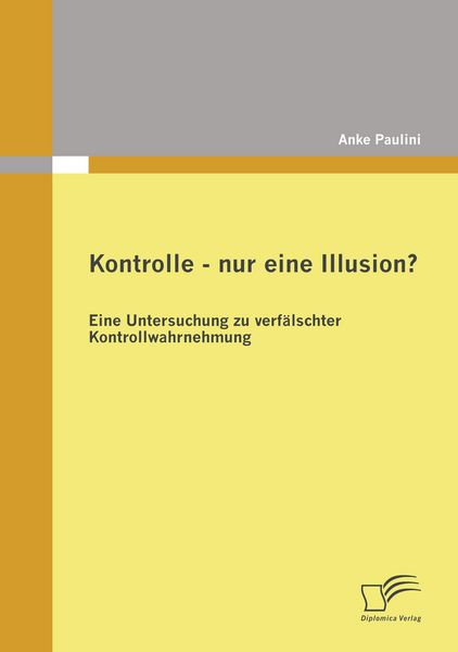 Produktbild: Kontrolle - nur eine Illusion?