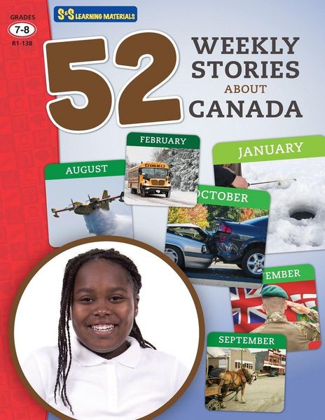 Produktbild: 52 Weekly Nonfiction Stories About Canada Grades 7-8
