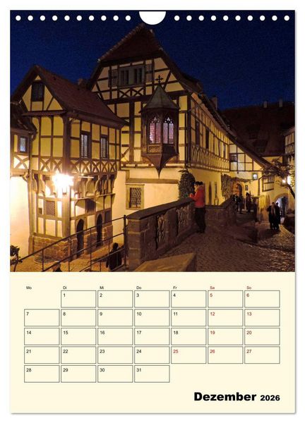 Produktbild: Die Wartburg - Weltkulturerbe in Th&uuml;ringen (Wandkalender 2026 DIN A4 hoch), CALVENDO Monatskalender