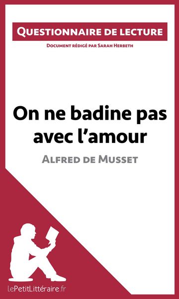 Produktbild: On ne badine pas avec l'amour d'Alfred de Musset
