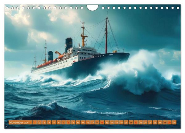 Produktbild: Monsterwellen (Wandkalender 2026 DIN A4 quer), CALVENDO Monatskalender