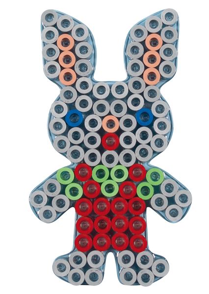Produktbild: Maxi-Perlen Stiftplatte - Kaninchen