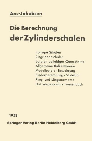 Produktbild: Die Berechnung der Zylinderschalen