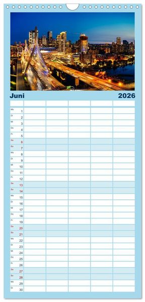 Produktbild: Familienplaner 2026 - Boston - The Hub of the Universe mit 5 Spalten (Wandkalender, 21 x 45 cm) CALVENDO