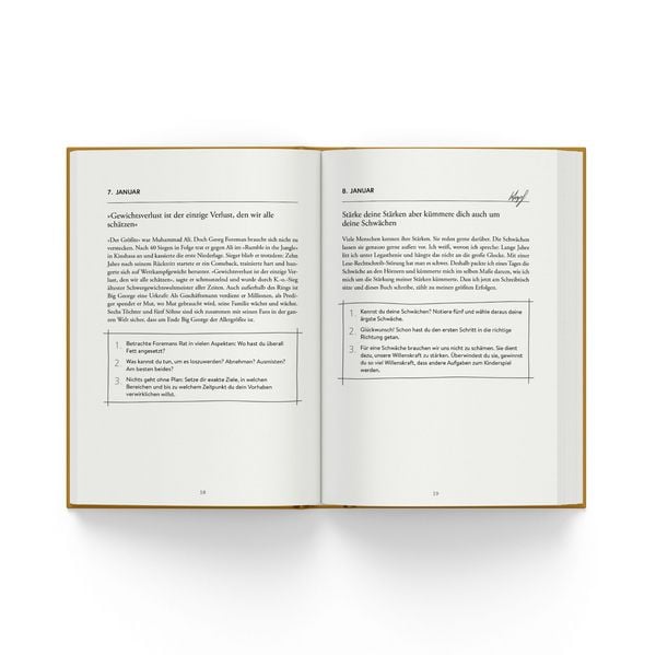 Produktbild: Jeden Tag einen Schritt. Limitierte Schmuckausgabe.