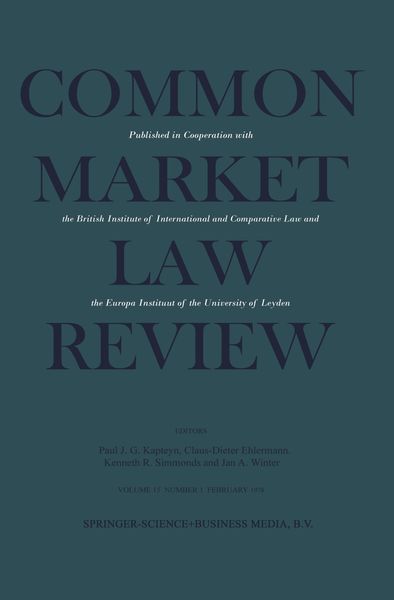Produktbild: Common Market Law Review