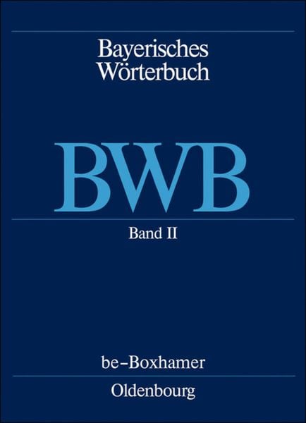 Be – Boxhamer, Gebundene Ausgabe von , De Gruyter Oldenbourg, 9783486707038