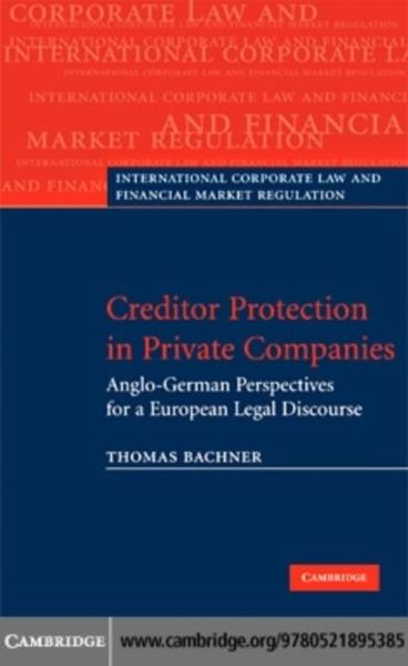 Produktbild: Creditor Protection in Private Companies
