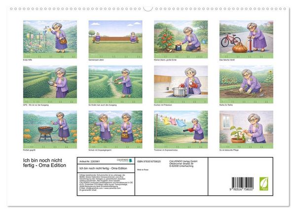 Produktbild: Ich bin noch nicht fertig - Oma Edition (hochwertiger Premium Wandkalender 2027 DIN A2 quer), Kunstdruck in Hochglanz
