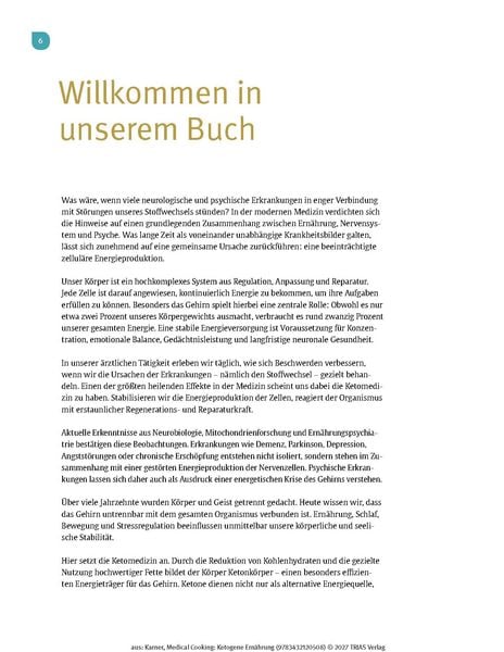 Produktbild: Medical Cooking: Ketogene Ern&auml;hrung