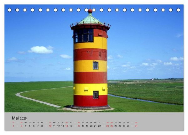 Produktbild: Ostfriesland an der Nordseek&uuml;ste (Tischkalender 2026 DIN A5 quer), CALVENDO Monatskalender