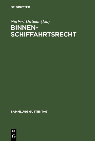 Produktbild: Binnenschiffahrtsrecht