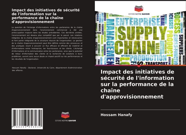 Produktbild: Impact des initiatives de s&eacute;curit&eacute; de l'information sur la performance de la cha&icirc;ne d'approvisionnement