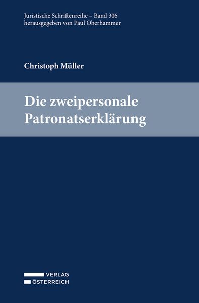 Produktbild: Die zweipersonale Patronatserkl&auml;rung