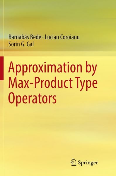 Produktbild: Approximation by Max-Product Type Operators