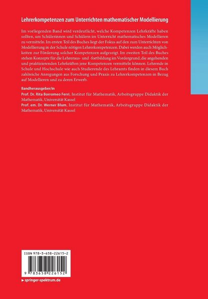 Produktbild: Lehrerkompetenzen zum Unterrichten mathematischer Modellierung