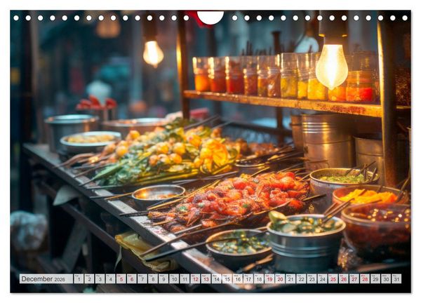 Produktbild: STREET FOOD Impressions around the world (Wall Calendar 2026 DIN A4 landscape), CALVENDO 12 Month Wall Calendar
