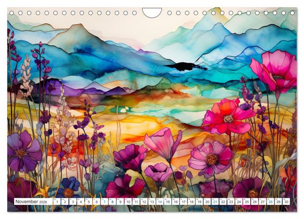 Produktbild: Farbsinfonie der Natur (Wandkalender 2026 DIN A4 quer), CALVENDO Monatskalender