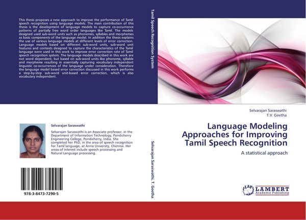 Produktbild: Language Modeling Approaches for Improving Tamil Speech Recognition