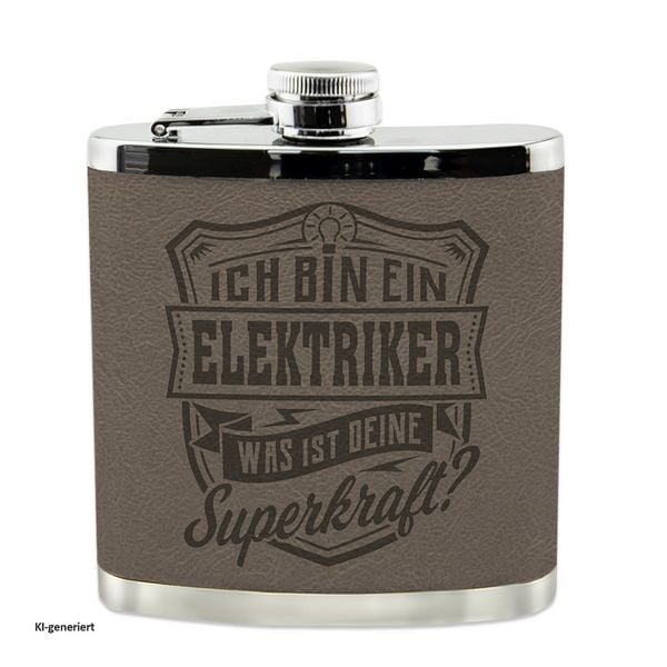 Produktbild: HTI-Living Echter Kerl Flachmann Elektriker Echter Kerl Flachmann Elektriker