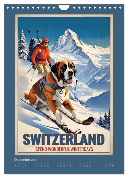Produktbild: World Travel Posters - Nostalgic Trip Around the Globe (Wall Calendar 2026 DIN A4 portrait), CALVENDO 12 Month Wall Calendar