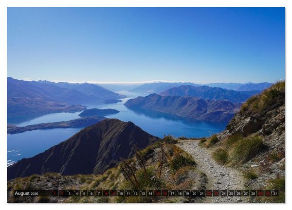 Produktbild: Neuseeland - vom Cape Reinga bis zum Franz-Josef-Gletscher (hochwertiger Premium Wandkalender 2026 DIN A2 quer), Kunstdruck in Hochglanz