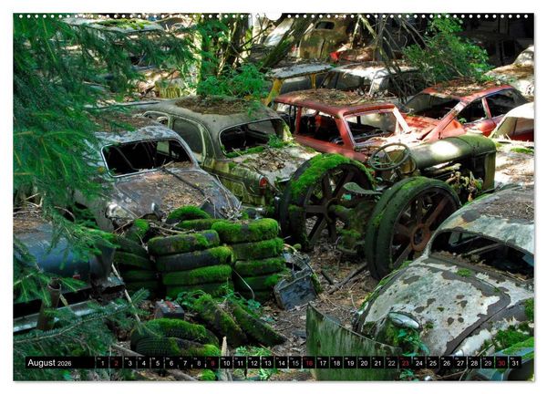Produktbild: Autowracks - rostende Liebe (hochwertiger Premium Wandkalender 2026 DIN A2 quer), Kunstdruck in Hochglanz