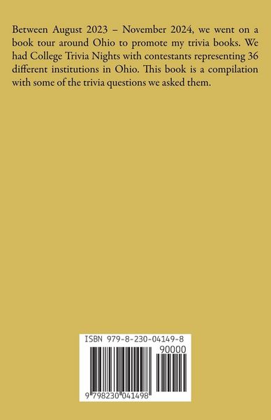 Produktbild: College Trivia Nights