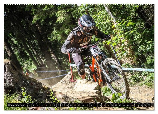 Produktbild: Downhill Racing (hochwertiger Premium Wandkalender 2026 DIN A2 quer), Kunstdruck in Hochglanz