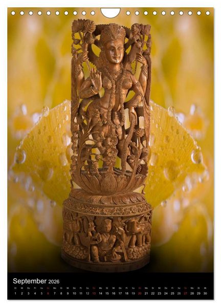 Produktbild: SKULPTUREN Hinduistische G&ouml;ttinnen und G&ouml;tter &bull; Buddhas (Wandkalender 2026 DIN A4 hoch), CALVENDO Monatskalender