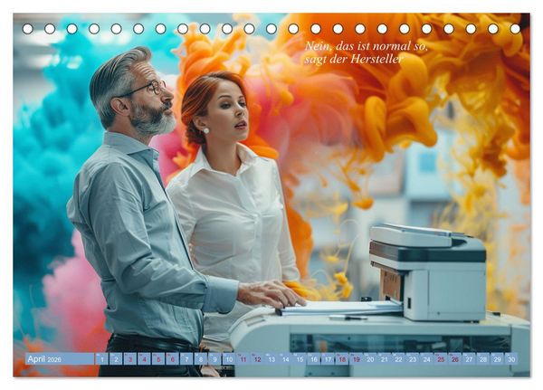 Produktbild: Ich liebe jeden Tag im B&uuml;ro (Tischkalender 2026 DIN A5 quer), CALVENDO Monatskalender