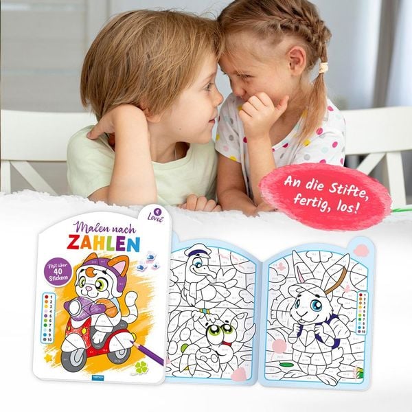 Produktbild: Tr&ouml;tsch Malen nach Zahlen 4. Level Malbuch