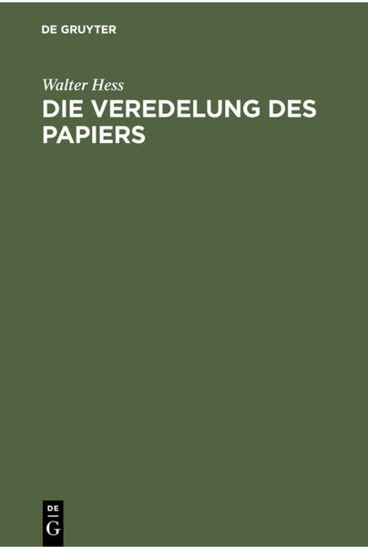 Produktbild: Die Veredelung des Papiers