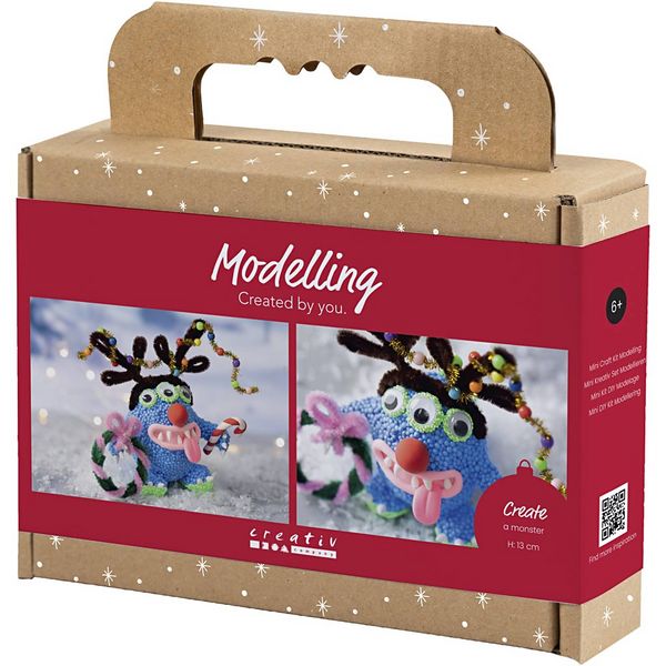 Produktbild: Creativ Company Mini Kreativ Set Modellieren, Rentiermonster, sortierte Farben