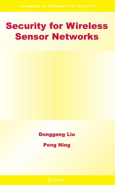 Produktbild: Security for Wireless Sensor Networks