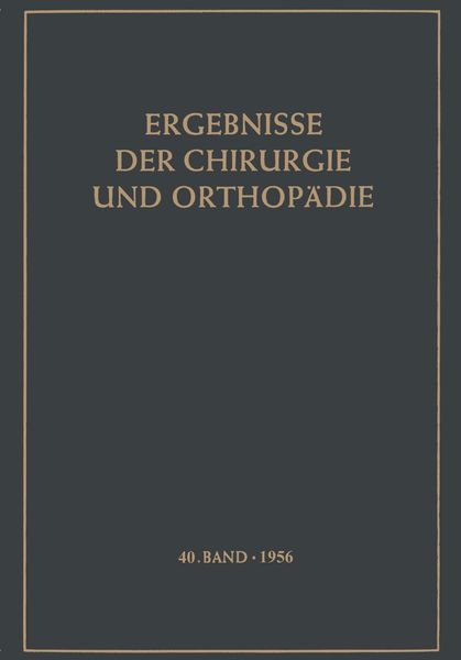 Produktbild: Ergebnisse der Chirurgie und Orthop&auml;die