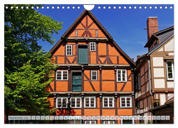 Produktbild: Hansestadt Uelzen. Fachwerk, Kunst und ein ber&uuml;hmter Bahnhof (Wandkalender 2026 DIN A4 quer), CALVENDO Monatskalender