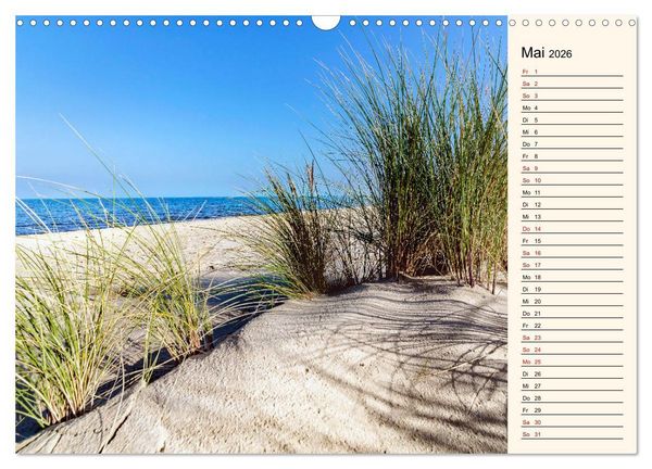 Produktbild: Langeoog Geburtstagskalender (Wandkalender 2026 DIN A3 quer), CALVENDO Monatskalender