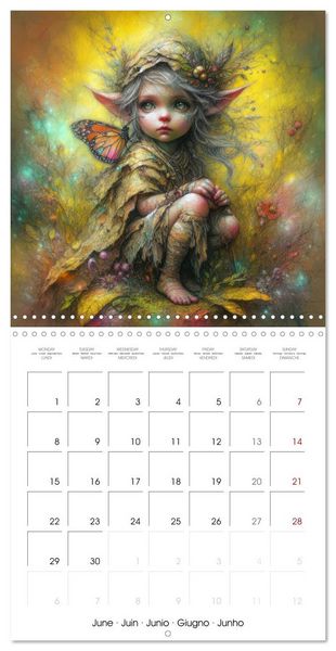 Produktbild: Gentle Gnome Portraits - Whimsical Magic (Wall Calendar 2026 12 &times; 12 Inch) CALVENDO 12 Month Wall Calendar